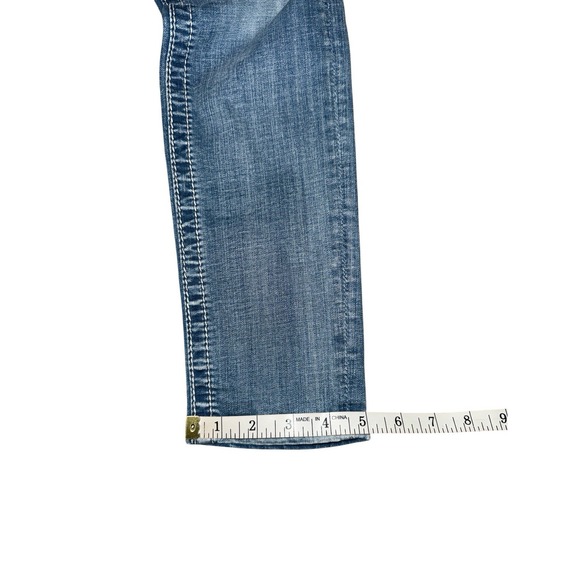 Miss Me Cuffed Skinny Jeans‎ Womens 26 Light Wash Embellished Denim Western - Picture 6 of 15